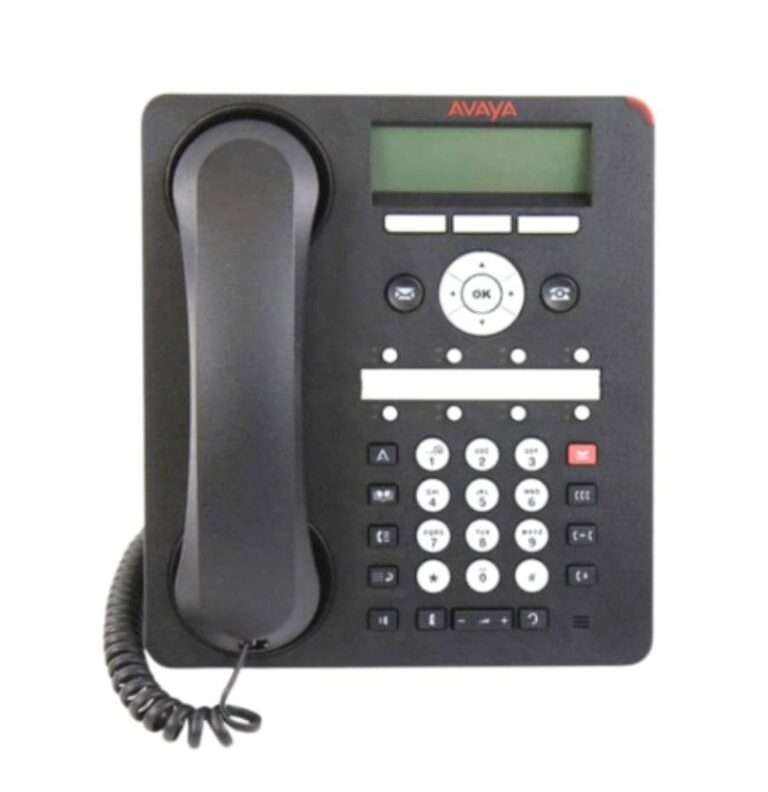Avaya 1608-I IP Phone – 8-Line VoIP Deskphone with Backlit Display & Dual Ethernet Ports | Refurbished